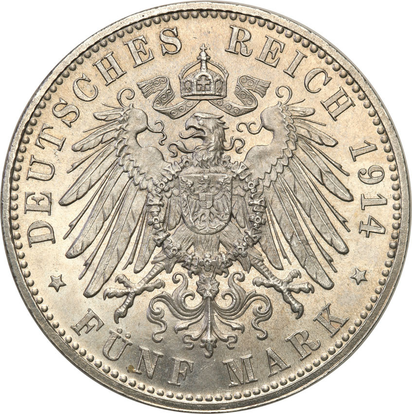 Niemcy, Bawaria. 5 marek 1914 D